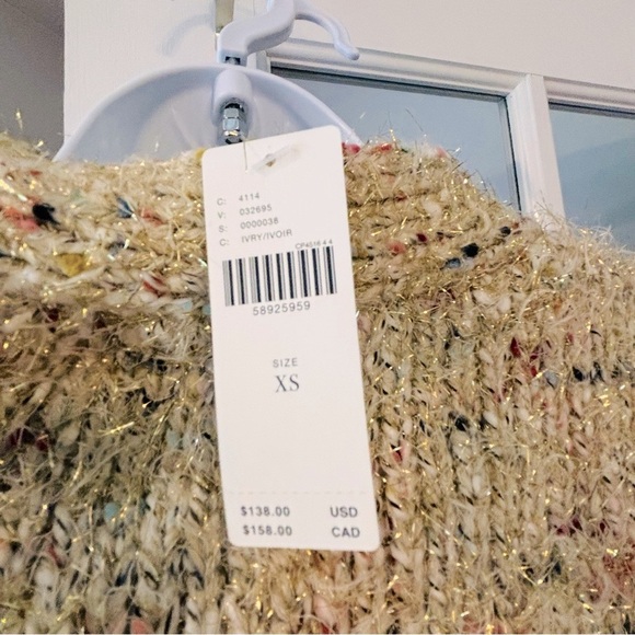 Anthropologie Maeve Twinkle Cropped Cardigan XS NWT - Picture 11 of 11